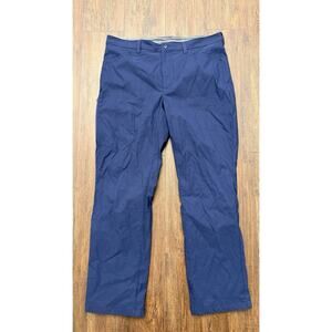 Eddie Bauer Fleece Lined Tech Nylon Hiking Pants Mens Sz 38x32 Blue NWT